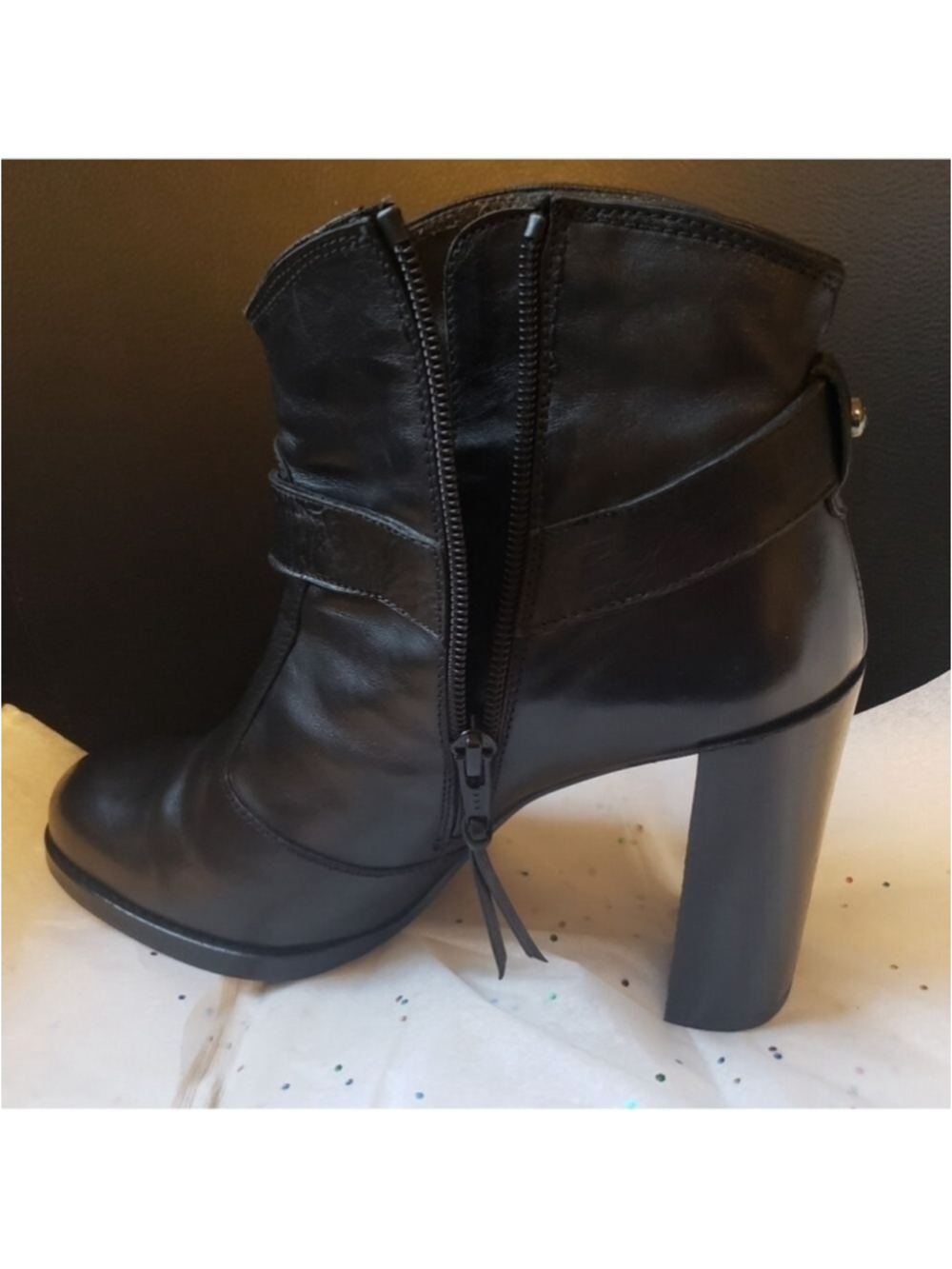 HP. Stuart Weitzman Leather Bootie - Picture 12 of 16